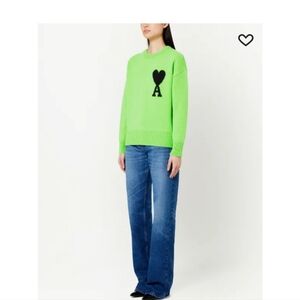 AMI Paris Ami de Coeur oversize wool jumper sweater